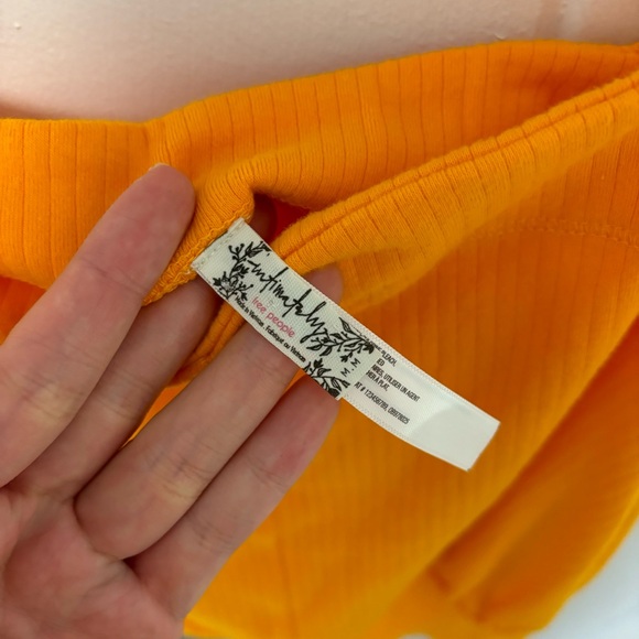Free People Intimately Marissa Bodysuit in Tangerine Medium - Picture 3 of 8
